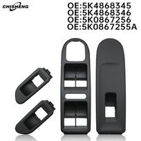 Taikoma Golf 6 GTI: Langų keltuvo jungiklio rėmelis, automobilio durų jungiklio rėmelis 5K0867255A 5KD867255. Front Left gray