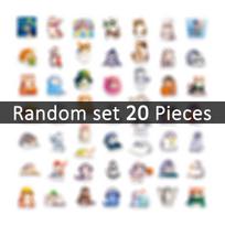 Cats Stickers Cute Cosplay Cartoon Style Colorful Graffiti Animals For Diy Creative Decoration Fun Sticker Pack 203050Pcs black
