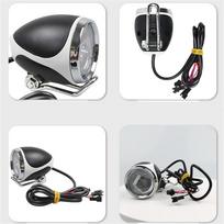 Front LED Waterproof Headlight for Kugoo M4 Electric Scooter gray