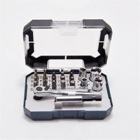 26 Pieces Motorcycle Bike Repair Tool Set Wrench Ratchet Socket Kit black