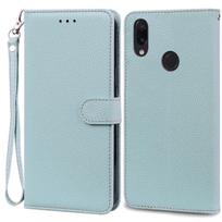 Redmi7 dėklas Redmi Note 7 dėklui Odinis piniginės tipo atverčiamas dėklas Xiaomi Redmi Note 7 viršeliui Note7 Pro apsauginis Fundas Coque Etui For Redmi Note 7 gray