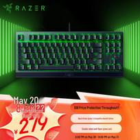 Razer BlackWidow X Tournament Edition Mechanical Gaming Keyboard 87-Key juoda spalva