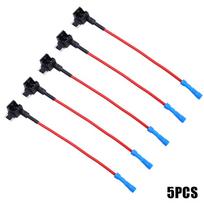 12V 24V Automobilio Saugiklių Peiliukų Laikiklis Grandinės Adapteris Apsaugas Skirstytuvas ATM APM Prijungimo Adapteris Micro Jungtis Sunkvežimio Automobilio Aksesuarai black
