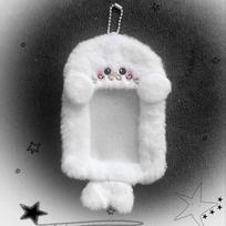 Plush Photocard Holder Binder Photocard Case Kpop Photo Albums Animation Album For Cards 3Inch Cards Collect Book gray