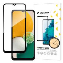 LCD apsauginis stikliukas "Wozinsky 5D Full Glue" Samsung A135/A137 A13/A136 A13 5G/A235 A23 4G/A236 A23 5G pritaikytas dėklui juodas
