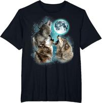 3 Wolf Moon Howling Wolf Head Funny Wolves For Men Women T-Shirt Unisex T-Shirt XXL gray