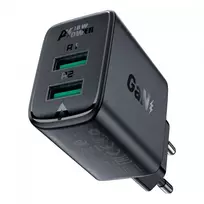 "Acefast" įkroviklis 2x USB 18W QC 3.0, AFC, FCP juodas (A33 juodas)