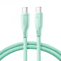 USB kabelis Joyroom (S-A34) "USB-C (Type-C) to USB-C (Type-C)" (60W 1m) žalias