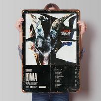 Slipknot plakatas TV serialo skardinė lentelė Sienos menas Freska Individualūs metaliniai ženklai namų kambario sienos menui Miegamojo dekoravimas Retro 20x30cm（7.8x11.8inch） black