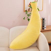 Nauja banano formos pagalvė, mergaitės miega ant lovos šono, ilga pagalvė kojoms, miegamojo berniukų naktinė pagalvėlė 50 cm beige