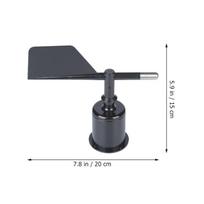 Stabilus vėjo krypties indikatorius Saugus vėjo anemometro korpusas Stabilizatorius Vėjo dalis Namai juoda