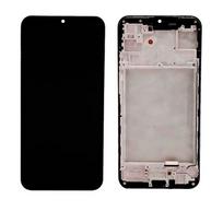 LCD ekranas skirtas Samsung A155 A15 4G / A156 A15 5G juodas su rėmu HQ