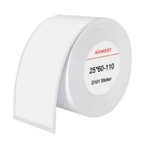Termoetikečių lipdukai Niimbot 25x60 mm, 110 vnt. (balti)
