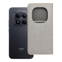 LUNA Book Gold dėklas, skirtas Xiaomi Redmi Note 15 Pro Plus 5G, sidabrinis