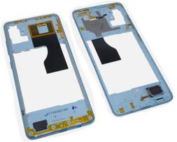 Originalus Samsung A515 A51 2019 vidurinis korpusas su garsiniu signalu ir šoniniais mygtukais, Prism Crush Blue spalvos (naudotas, B klasė)