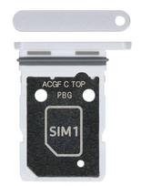 SIM kortelės laikiklis Samsung A376 A37 5G baltas originalus (service pack)