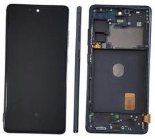 Ekranas Samsung G780/G781 S20 FE su lietimui jautriu stikliuku ir rėmeliu Cloud Navy originalus (service pack)