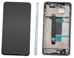 Ekranas Xiaomi Redmi Note 15 Pro 4G su lietimui jautriu stikliuku ir rėmeliu Glacier Blue originalus (service pack)