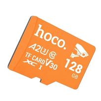 Atminties kortelė „microSD“, 128GB, klasė 10, UH-1, U3, V30, A2, „Hoco“, oranžinė