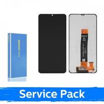 Ekranas skirtas Samsung A127 A12s (Nacho v1) juodas (Service Pack / Aftermarket)(NF version)