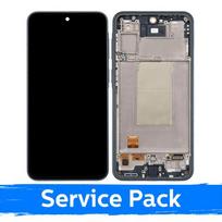 Ekranas skirtas Samsung A376 A37 5G su rėmeliu / Charkoal / (Service Pack)