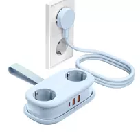 Orico AP3 20W GaN 5in1 maitinimo blokas 2x AC + 2x USB-A + 1x USB-C - mėlynas