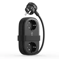 Orico AP3 20W GaN 5in1 maitinimo blokas 2x AC + 2x USB-A + 1x USB-C - juodas