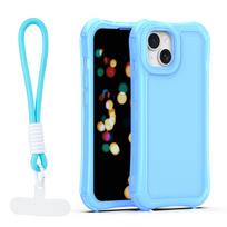 Safepop dėklas su dirželiu skirtas iPhone 14 6,1" mėlynas