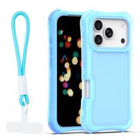 Safepop dėklas su dirželiu skirtas iPhone 17 Pro 6,3" mėlynas