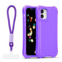 Safepop dėklas su dirželiu skirtas iPhone 12 / 12 Pro 6,1" violetinis
