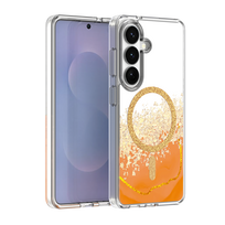 Epoxy Mag dėklas skirtas Samsung Galaxy S24 / S25 oranžinis