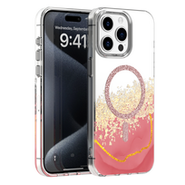 Epoxy Mag dėklas skirtas iPhone 15 Pro 6,1" rožinis
