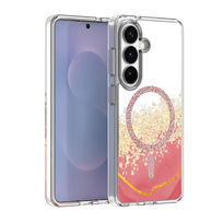 Epoxy Mag dėklas skirtas Samsung Galaxy S24 / S25 rožinis