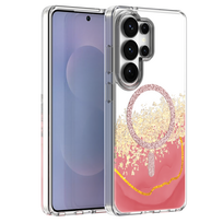 Epoxy Mag dėklas skirtas Samsung Galaxy S25 Ultra rožinis