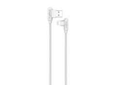 Laidas MX CORNER greito įkrovimo Lightning 2.4A/1M, baltas kampinis