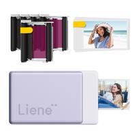 Liene Pearl N200 Pro 2x3" nešiojamo nuotraukų spausdintuvo rinkinys (violetinis)