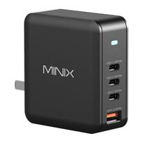 Minix P165 GaN sieninis įkroviklis su 3x USB-C ir 1x USB-A prievadais