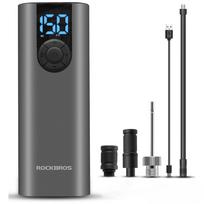 Rockbros 42720001001 elektrinė dviračio pompa su LED ekranu + USB-C - USB-A laidas - juoda