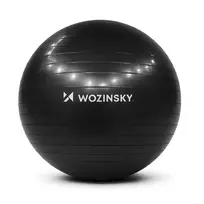 Wozinsky WGB65BB gimnastikos mankštos kamuolys 65 cm - juoda