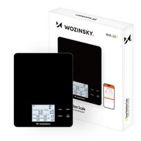 Wozinsky WIK-10 išmaniosios virtuvinės svarstyklės su skaitmeniniu ekranu ir Bluetooth programėle - juoda
