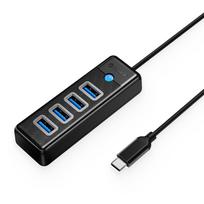 Orico PW4U-C3 USB šakotuvas 4 prievadų USB-A 3.0 1.8m - juoda
