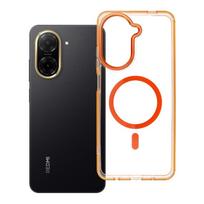 Dėklas Xiaomi Redmi A5 Frame Clear Hybrid Mag Cover suderinamas su MagSafe hermes oranžinis
