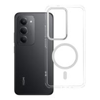 Dėklas Xiaomi Redmi 15 Frame Clear Hybrid Mag Cover, suderinamas su MagSafe, skaidrus