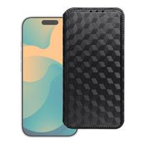Atverčiamas dėklas iPhone 17 PRO MAX / 18 PRO MAX Cubic Book juodas