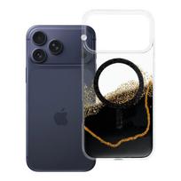 Dėklas iPhone 17 Pro Max / 18 Pro Max (žemas kameros kraštas) Golden suderinamas su MagSafe juodas