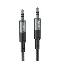 Laidas AUX Jack 3,5 mm į Jack 3,5 mm Hoco 1 m UPA23 metalinis pilkas