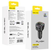 Blavec FM transliatorius Flash TR-02 MP3, Bluetooth - USB + Type C - PD 30W (TFMFTR02-B) juodas