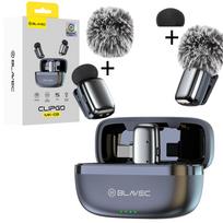 Blavec Lavalier mikrofonai x 2 MK-03 ClipGo Type C (LMMK03-S) sidabrinis