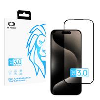 Grūdintas stiklas Tel Protect 10X AR 3.0 AntiReflective Titanium skirtas Iphone 15 Pro