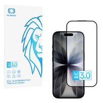 Grūdintas stiklas Tel Protect 10X AR 3.0 AntiReflective Titanium skirtas Iphone 16 Pro Max (vokas)